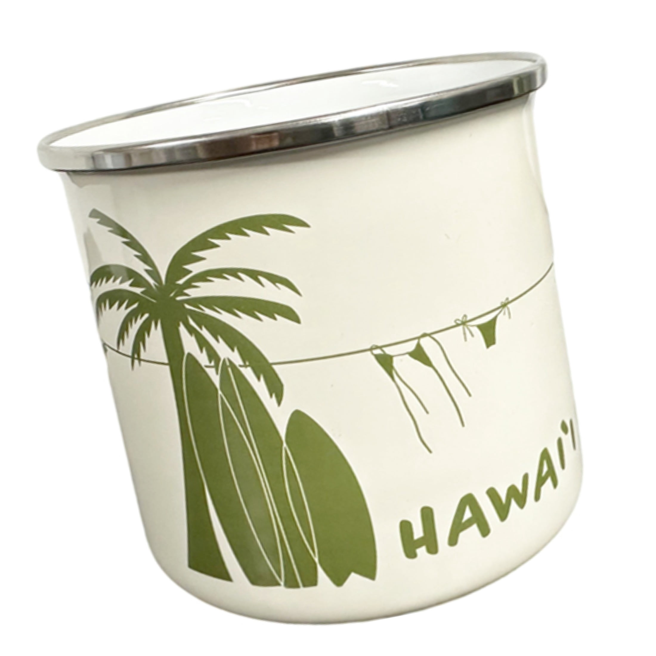Chiefly Tin Mug with Hawaii Design - 12 fl oz