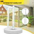 thumbnail image 6 of PGT Sliding Door Handle Set | 3-7/8 Hole Spacing | Fix and Repair Sliding Door Handle (White), 6 of 11