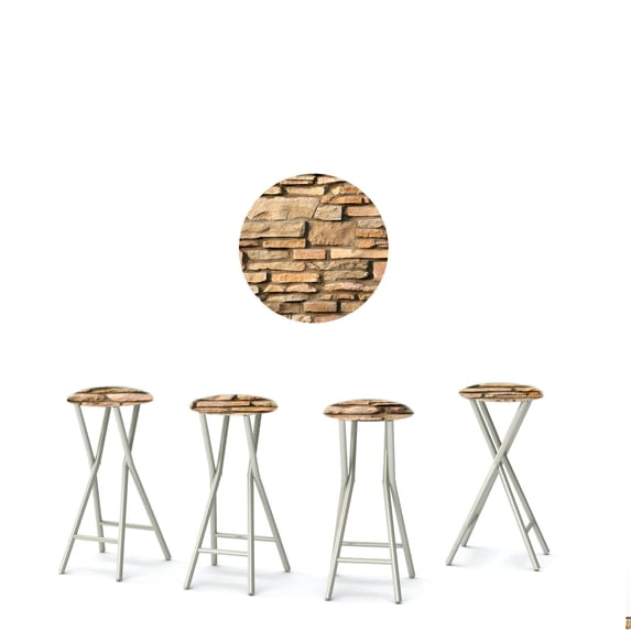 Best of Times Padded Bar Stool - Set of 4