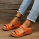 thumbnail image 2 of WILLBEST Sandalias De Playa Para Mujer, De Verano, De Color Liso, Informales, Con Punta Abierta, Cuñas, Suela Suave, Transpirables, Zapatillas, Sandalias, 2 of 6