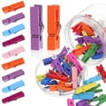 thumbnail image 1 of OUNONA 50 Pcs Push Pin Clips Multi Colored Push Pins For Walls Holding Photos And Messages, 1 of 7