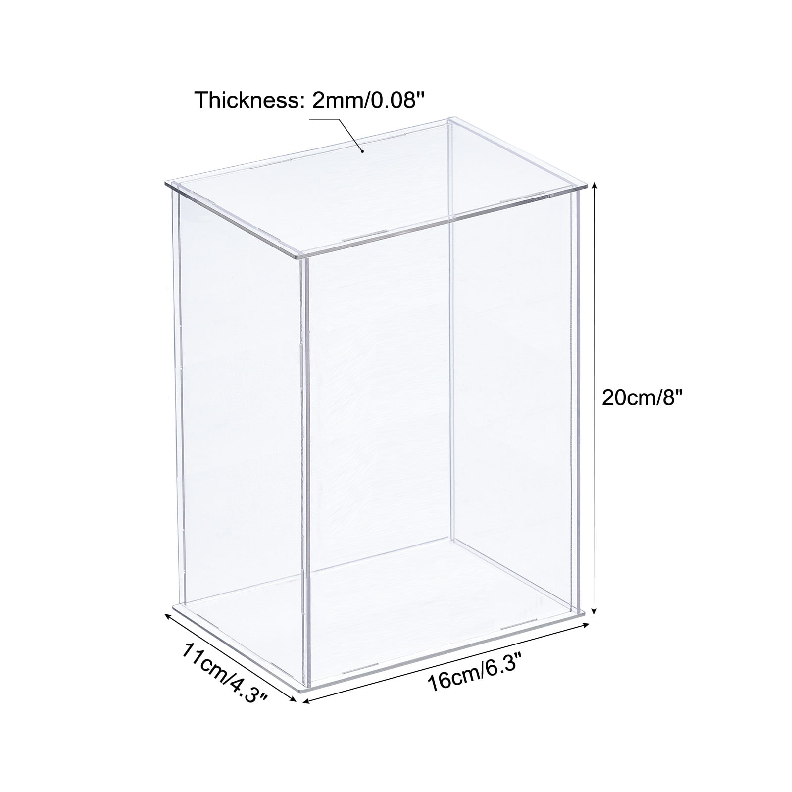 Cliselda Fully Assembled Acrylic Display Case with Black Base 5x5x5 Inch,  Clear Acrylic Box Cube Dis…See more Cliselda Fully Assembled Acrylic  Display