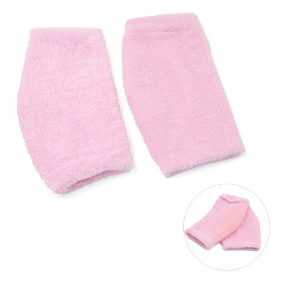 Pair Soften Cracked Skin Moisturizing Exfoliating Elbow Gel Cover Sleeves Pink