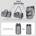 thumbnail image 3 of Bolsa de lona Bukere, bolsa de ropa convertible, 58 l, 58 x 32 x 30 cm, 3 of 7