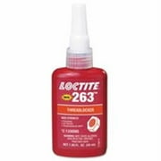 Loctite 263 Threadlockers, High Strength, 50 mL, 1 in Thread, Red