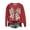 Red, variant on Women's Long Sleeve Sweatshirts Casual Crew Neck Drop Shoulder Cute Printed Graphic Loose Fit Pullover Tops (XL, White A)