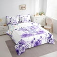 thumbnail image 3 of jejeloiu Cute Elephant Twin Bedding Sets 7-Piece,Zoo Animal Bedding Comforter Set,Purple Flower Butterflies Sheet Sets For Boys Girl,Super Cozy Room Decor Reversible, 3 of 8
