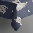 thumbnail image 5 of West Highland White Terrier Rectangle Tablecloth 60"x120",Waterproof Polyester Rectangle Table Cloth, Wipeable Spillproof Polyester Tablecloth for Dining, Camping, Indoor and Outdoor, 5 of 6