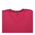 thumbnail image 3 of Playera Fruit Of The Loom para Mujer, Cuello V Manga Corta Jaspe Rosa Talla CH, 3 of 4