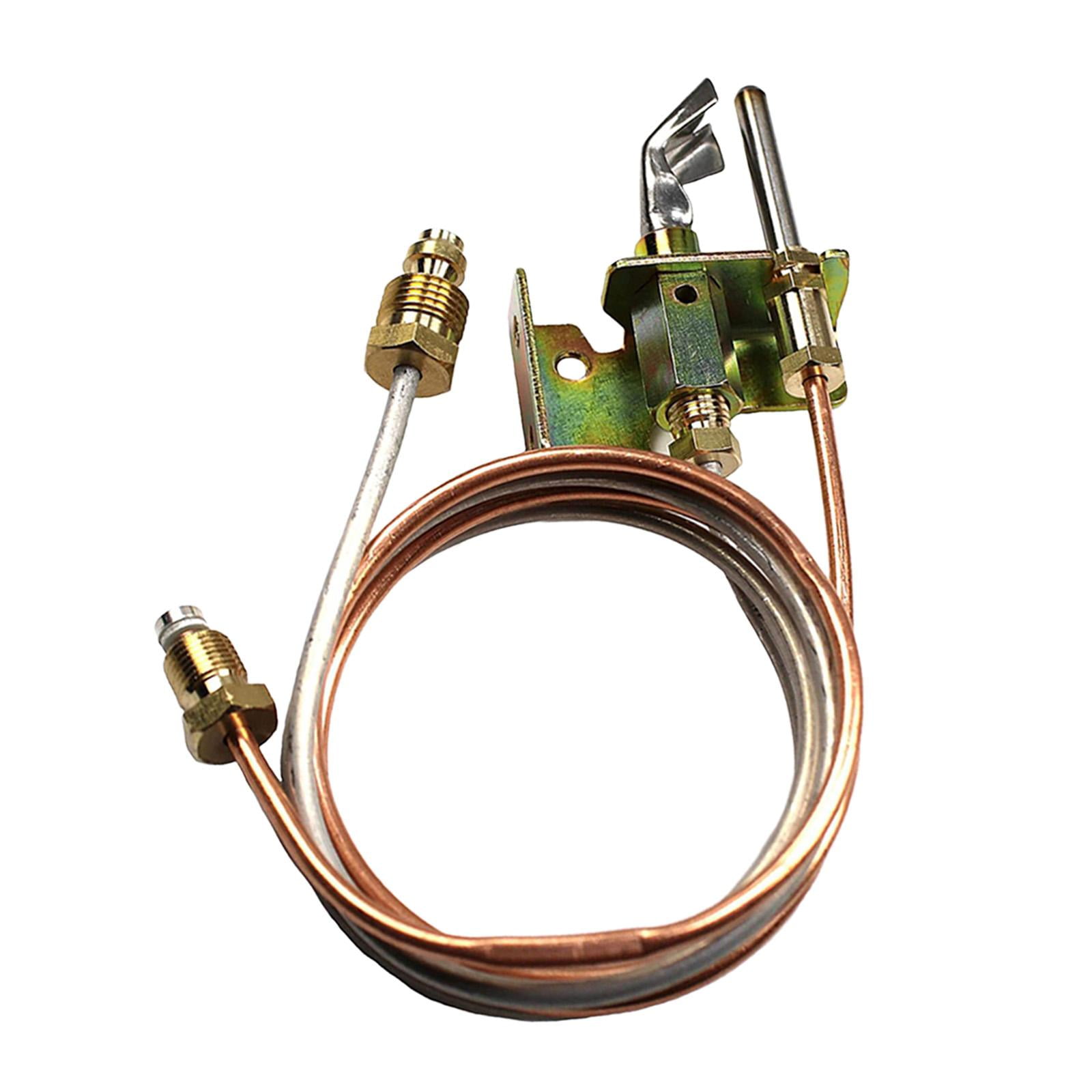 harayaa 2xPilots Thermocouple and Tubing Water Heater Thermopile for Water Heater Accs