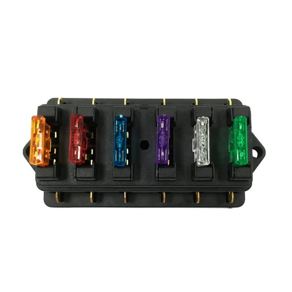 Fuse Holder,Fuse Block With Circuit Fuse Block Fuse Box Car Vehicle Circuit With 6 Fuses 6 Way Fuse Box Car Vehicle Block With 6 Leeofty Huiop Eryue Fuse 6