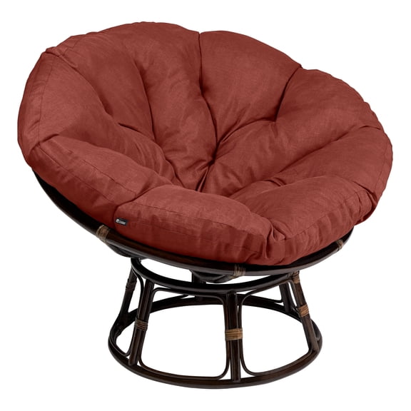 Classic Accessories Montlake Water-Resistant 50 Inch Papasan Cushion, Heather Henna
