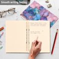 thumbnail image 4 of FORMRS 1-Subject Spiral Notebook 8" x 5" College Ruled 60 Refillable Sheet A5 Hard Cover, 2 Pack, Pink Marble Pattern, 4 of 7