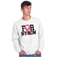 thumbnail image 5 of Breast Cancer BCA Pink Ribbon for Mom Sweatshirt for Men or Women Brisco Brands M, 5 of 6