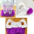 thumbnail image 4 of Vestido para perros ANIAC Butterfly Tutú morado para perros pequeños, 4 of 5
