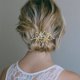 thumbnail image 1 of ER Oro # E boda cristal pelo vides flor hoja tocados accesorios para el cabello de boda para novia Rojo Verde, 1 of 3