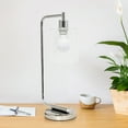 thumbnail image 4 of Creekwood Home 18.8" Vintage Industrial Curved Arm Desk Lamp with LED Bulb, Chrome, 4 of 6