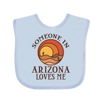 Inktastic Someone in Arizona Loves Me Boys or Girls Baby Bib
