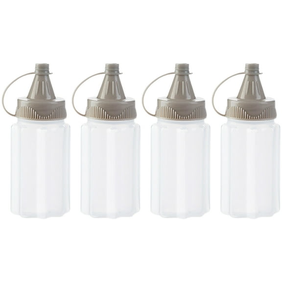 HONMEET  Mini Squeeze Ketchup Bottles Leakproof 4pcs for Kitchen Use