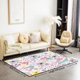 thumbnail image 2 of Erosebridal 5x7 Koala Bedroom Area Rug ,Cartoon Animal Carpet ,Lovely Koala Flower Moon Floral Living Room Rug,Groovy Style Pink Accent Rug Set Non Slip for Bedside, 2 of 5