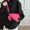 thumbnail image 4 of Bolso pequeño de lona de color sólido simple de moda, nuevo bolso de lona de estilo occidental. MFZFUKR BST3065711-3, 4 of 5