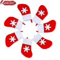 thumbnail image 4 of Paquete de 24 accesorios navideños, decoración de botellas de vino, mini gorro navideño, funda para cubiertos, 4 of 4