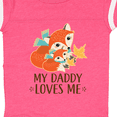 thumbnail image 4 of Inktastic Daddy Loves Me Woodland Fox Boys or Girls Baby Bodysuit, 4 of 5