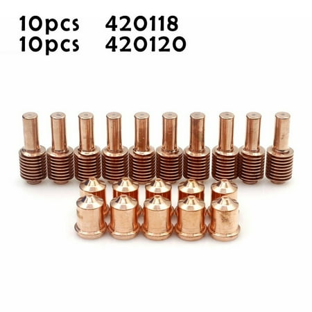 

RANMEI 20pc 420118 420120 Plasma Cutter Torch Nozzle Tip Electrode Fit 30XP Aftermarket