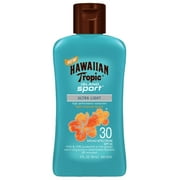 (3 pack) (3 pack) Hawaiian Tropic Island Sport Lotion Sunscreen SPF 30, 2 oz Travel Size