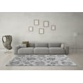 thumbnail image 3 of Ahgly Company Indoor Round Abstract Gray Modern Area Rugs, 3' Round, 3 of 4