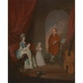 thumbnail image 2 of James Millar 15x18 Black Ornate Wood Framed Double Matted Museum Art Print Titled - Family Group, 2 of 5