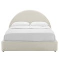thumbnail image 2 of Modway Resort Performance Velvet Arched Round Full Platform Bed in Alabaster, 2 of 10
