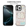 thumbnail image 5 of Mod Design Black And White with Black Circle Leather Wallet Case for iPhone 16 Pro Max 16E 16SE4 16PRO Wallet Case Card Holder Flip, 5 of 7