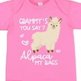 thumbnail image 4 of Inktastic Grammy's You Say Alpaca My Bags Boys or Girls Baby Bodysuit, 4 of 5