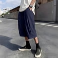 thumbnail image 2 of Mavick Sweatpants for Men Summer Sweat Shorts Elastic Waist Athletic Casual Drawstring Pocketed 3/4 Pants, 2 of 9