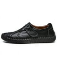 thumbnail image 4 of Men's Casual Loafers Slip On Leather Shoes Lightweight Driving Shoes Moccasins Classic Penny Loafer Flats Boat Shoes Outdoor Walking Shoes, 4 of 11