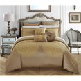 thumbnail image 1 of Chic Home CS2678-BIB-US Lana Gold King 13 Piece Comforter Set, 1 of 1
