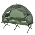 thumbnail image 1 of Hiking Tent Camping Bed Cot Combo Portable w/ Sleep Bag Mattress, 1 of 7