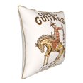 thumbnail image 2 of Haiem Cowboy Rodeo Guitar Print Velvet Soft Solid Decorative Square Throw Pillow Covers Set with Elegant Piping Christmas Cushion Case for Sofa Bedroom Car-16"x16", 2 of 8