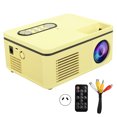 thumbnail image 1 of Projector Mini LED Portable 1080P HDMI MultiFunction Home Theater S361 (Yellow ), 1 of 10