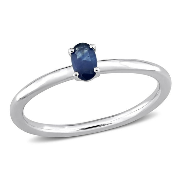 Everly Women's Sapphire 10k White Gold Ring