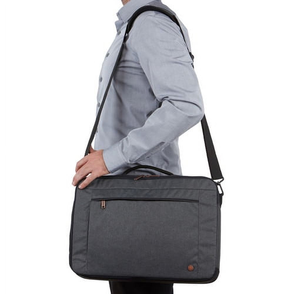Case Logic Era 15.6 inches Unisex Hybrid Briefcase Melange Fabric, Obsidian