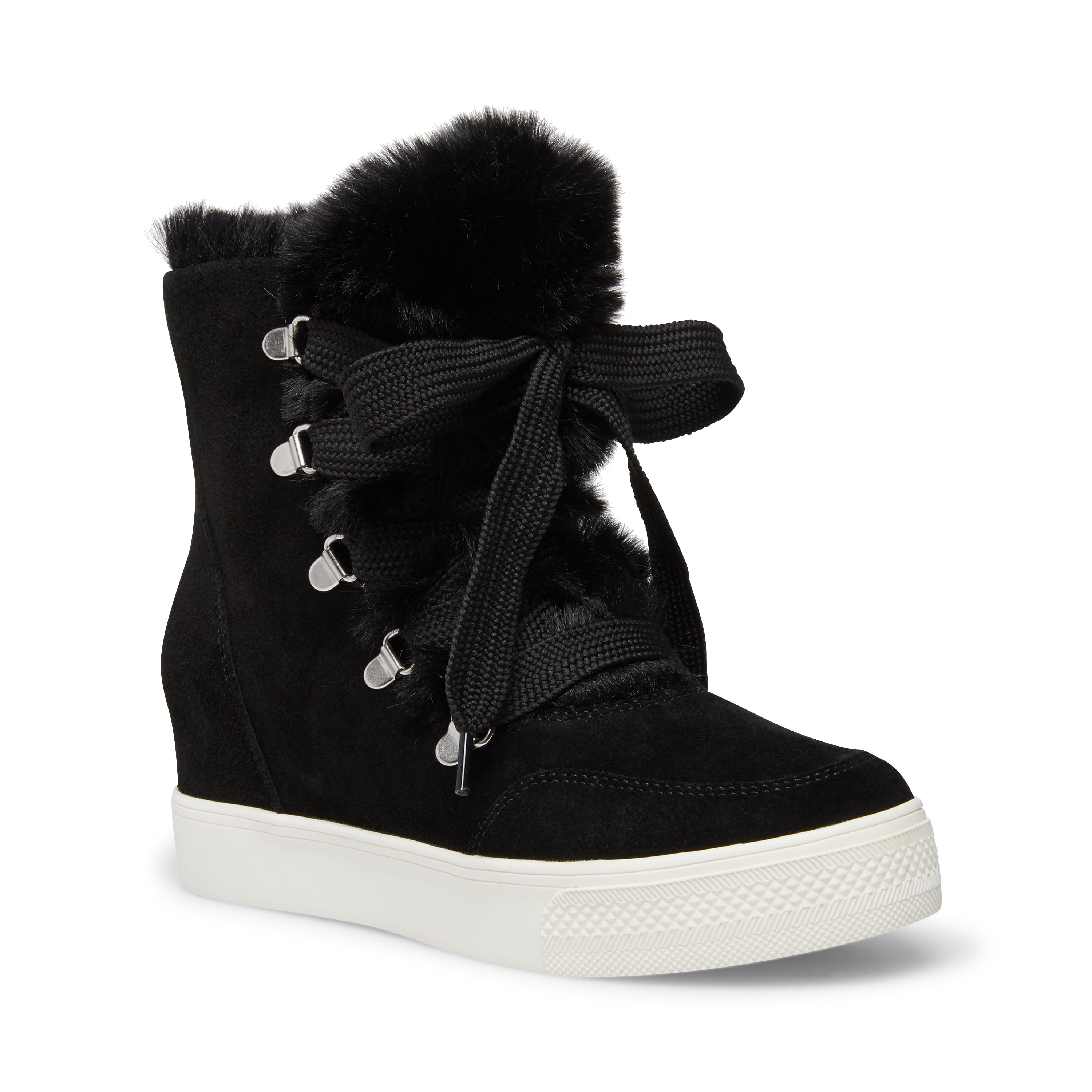 steve madden faux fur sneakers