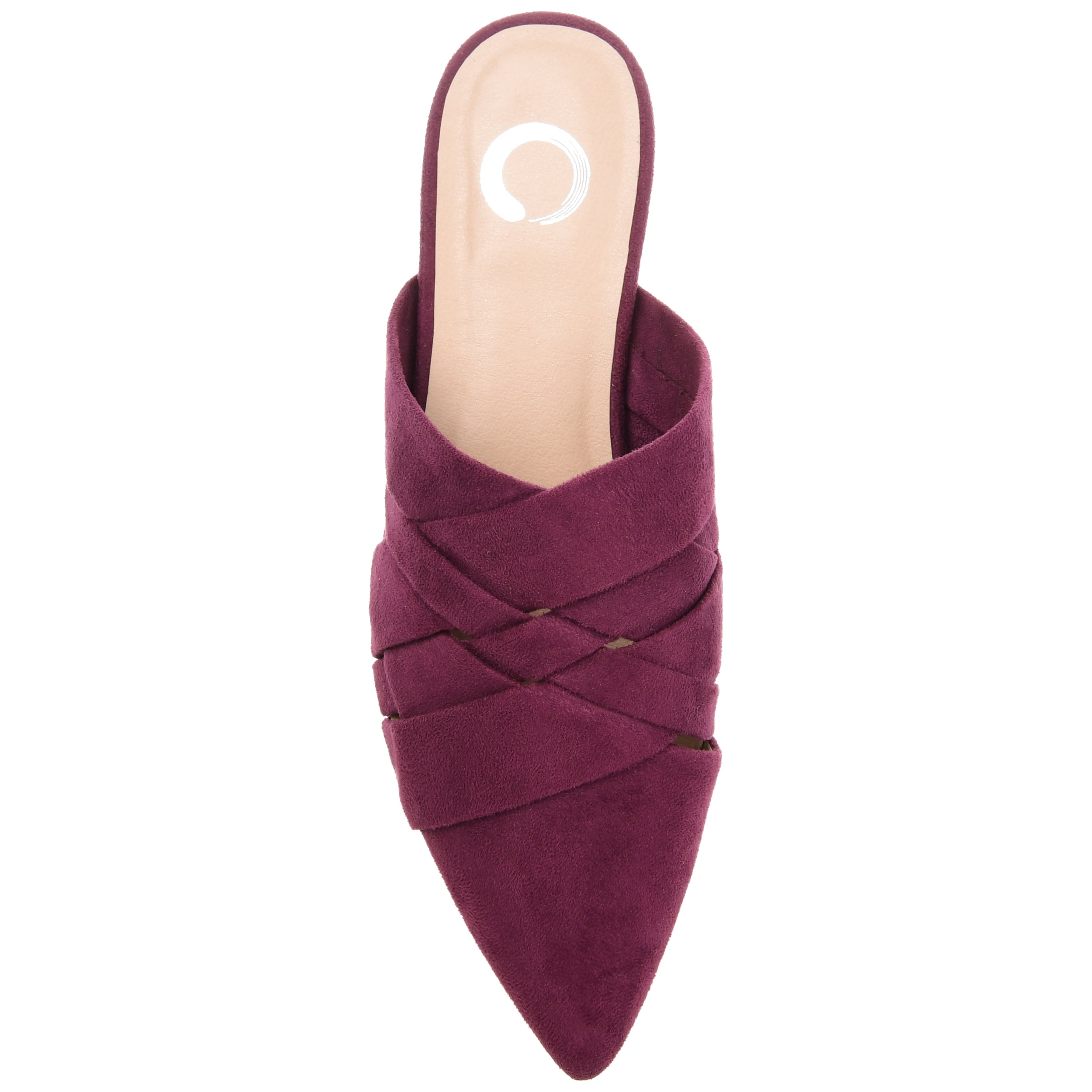 Journee Womens Kalida Slip On Pointed Toe Mules Flats