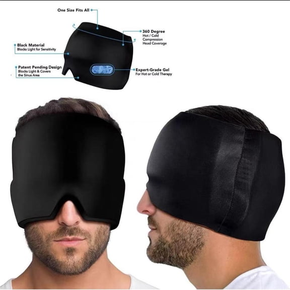 Physical Cooling Gel Head Cover Cold and Hot Compress Ice Compress Bust Mask Ice Eyeshade Cold Compress Cap