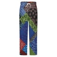 thumbnail image 5 of Colorful Bandana Patchwork Pattern Winter Female Pants Flannel High Waist Women Pants Lady Warm Straight Leg Plush Trousers, 5 of 7