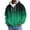 AD04-Green, variant on Waffle Knit Hoodies For Men Full Zip Hooded Cardigan With Pocket Lightweight Loose Fit Gradient Coats Athletic Jackets Green L