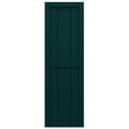 thumbnail image 5 of Ekena Millwork 21 1/2"W x 31"H True Fit PVC, Four Board Framed Board-n-Batten Shutters, Thermal Green (Per Pair - Hardware Not Included), 5 of 8