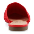 thumbnail image 4 of Journee Womens Aniee Slip On Almond Toe Mule Flats, Widths Available, 4 of 9