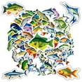 thumbnail image 4 of 35pcs Colorful Fish Stickers Animal Stickers Marine Stickers for Laptops Suitcases Notebooks, 4 of 9